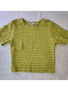 Cocooc Women's Textured Knit Short Sleeve Crew Neck Pullover 4pc  Multi Color